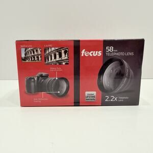 Focus 58mm 2.2X Telephoto & 0.43X Wide Angle with Macro Lens Kit